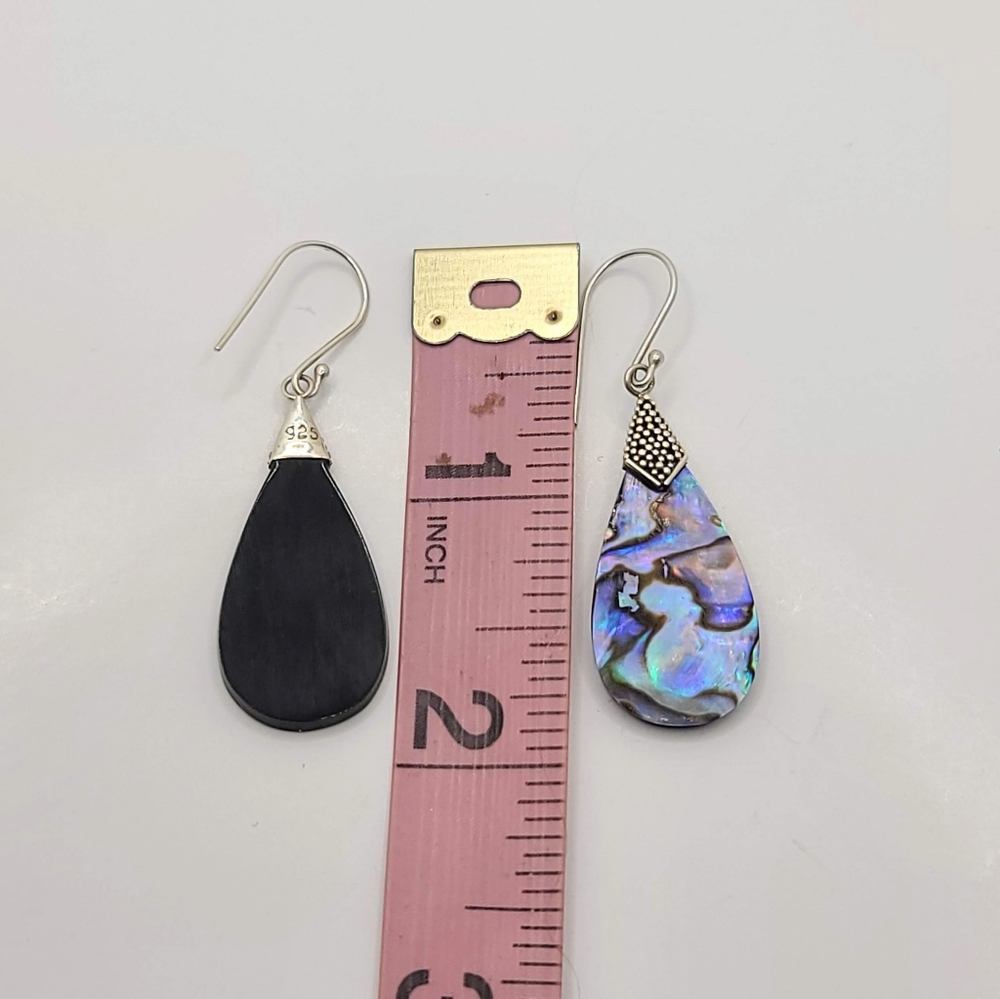 NEW Abalone Shell Earrings in 925 Sterling Silver - Picture 6 of 6